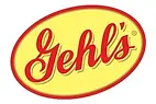 Logo of Gehl's, featuring a yellow oval background with red cursive text.