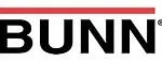 Logo featuring the word "BUNN" in bold black letters, with a red line above it.